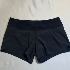 Lululemon Speed Up Run Shorts 8 Black 4”
